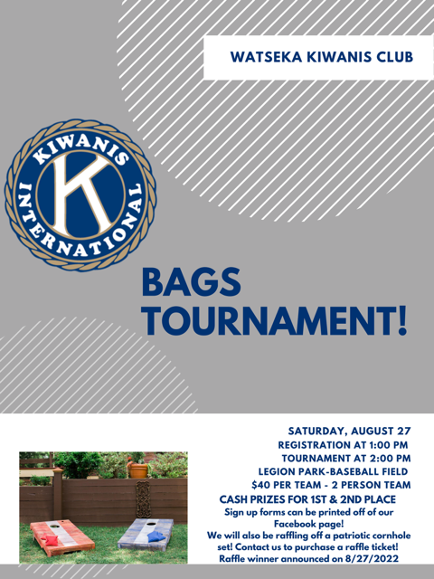 Kiwanis Club Bags Tournament