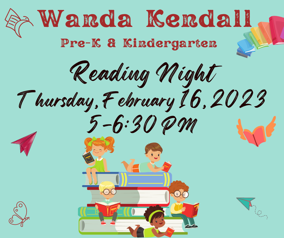 Wanda Kendall Family Reading Night